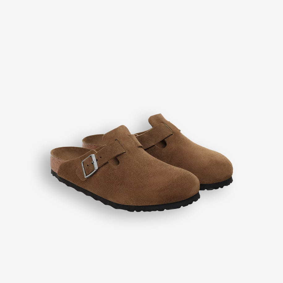 Chinelos Birkenstock Boston Soft Footbed Suede Leather