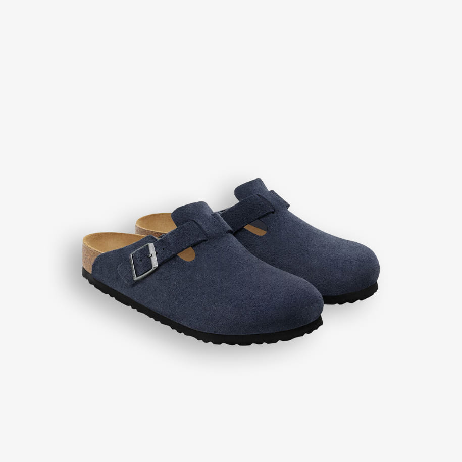 Chinelos Birkenstock Boston Suede Leather