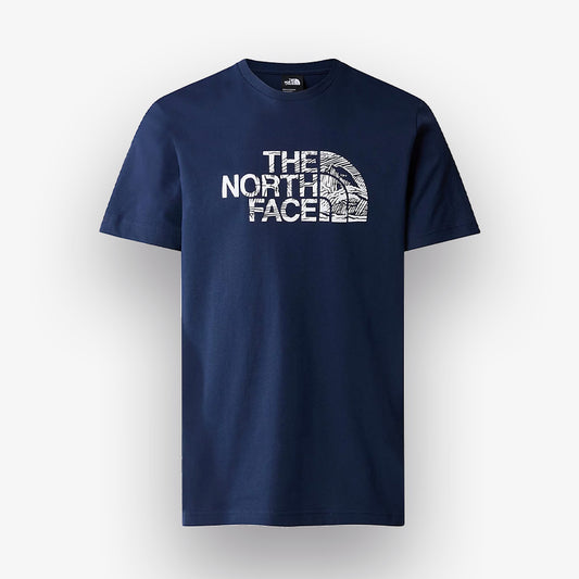 T-shirt The North Face Woodcut Dome Azul Marinho