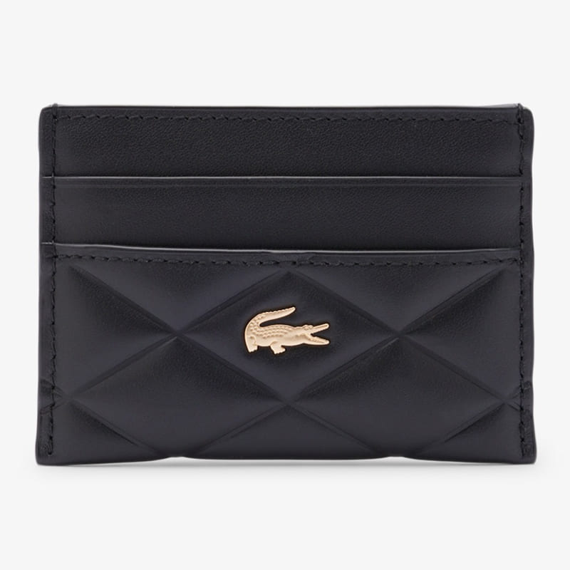 Carteira Lacoste Crocodelle Puffed Leather CC Holder