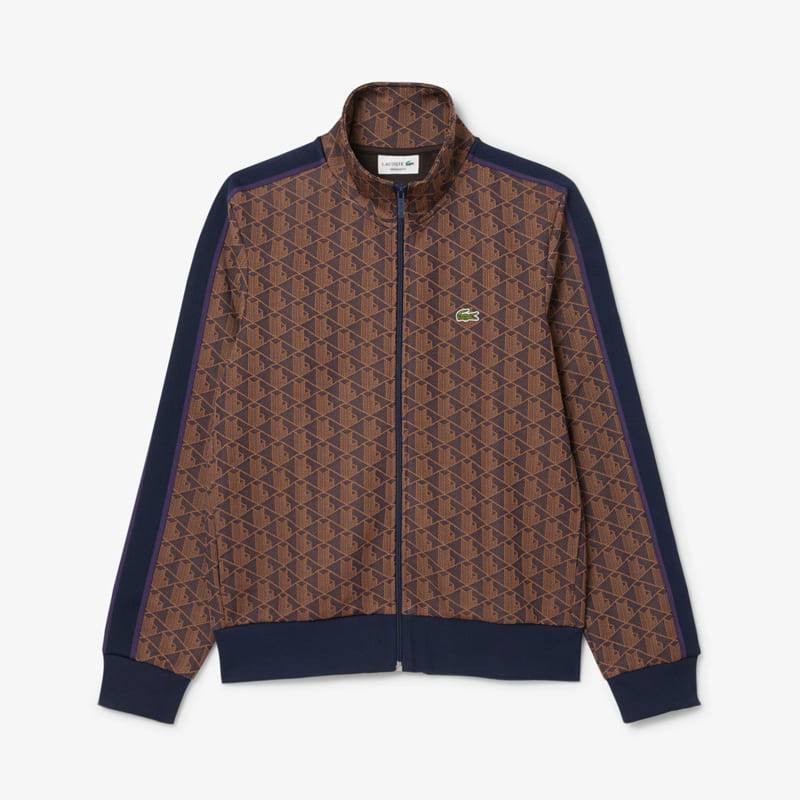 Casaco Lacoste Paris Zip-Up Jacquard Track