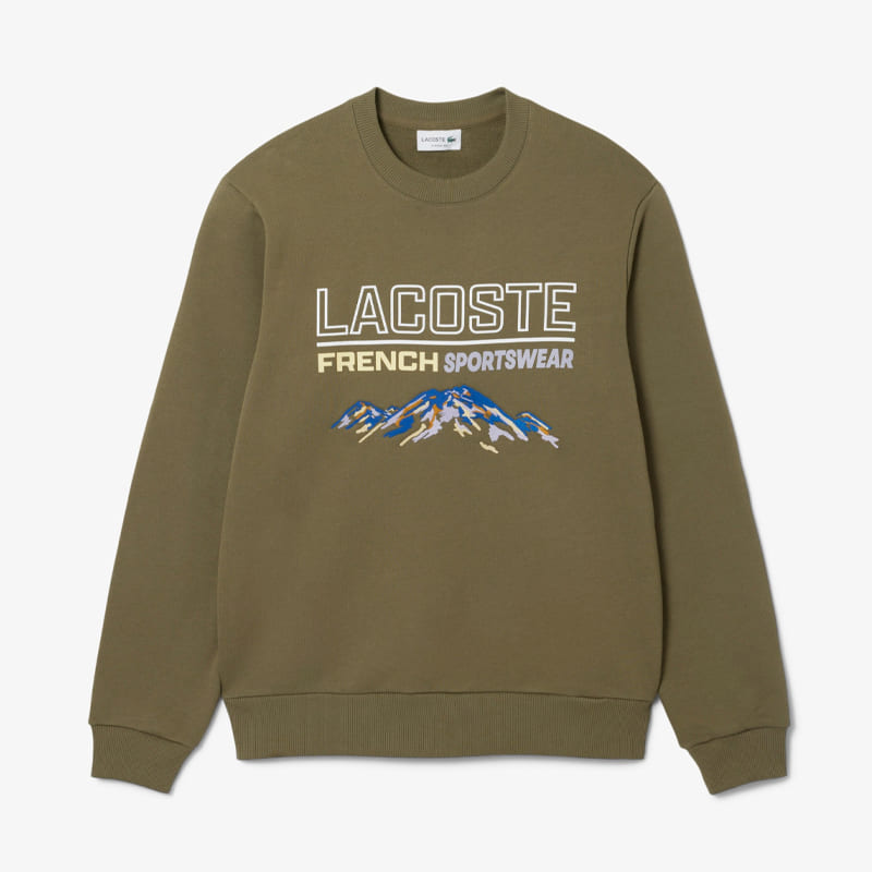 Camisola Lacoste Embroidered Printed Fleece