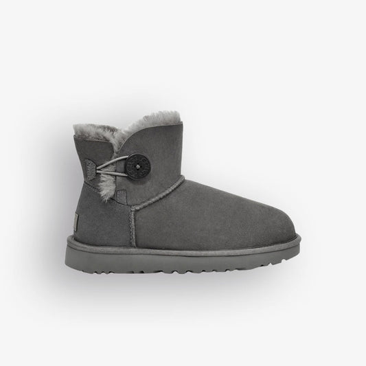 Botas Ugg W Mini Bailey Button Ii Cinza