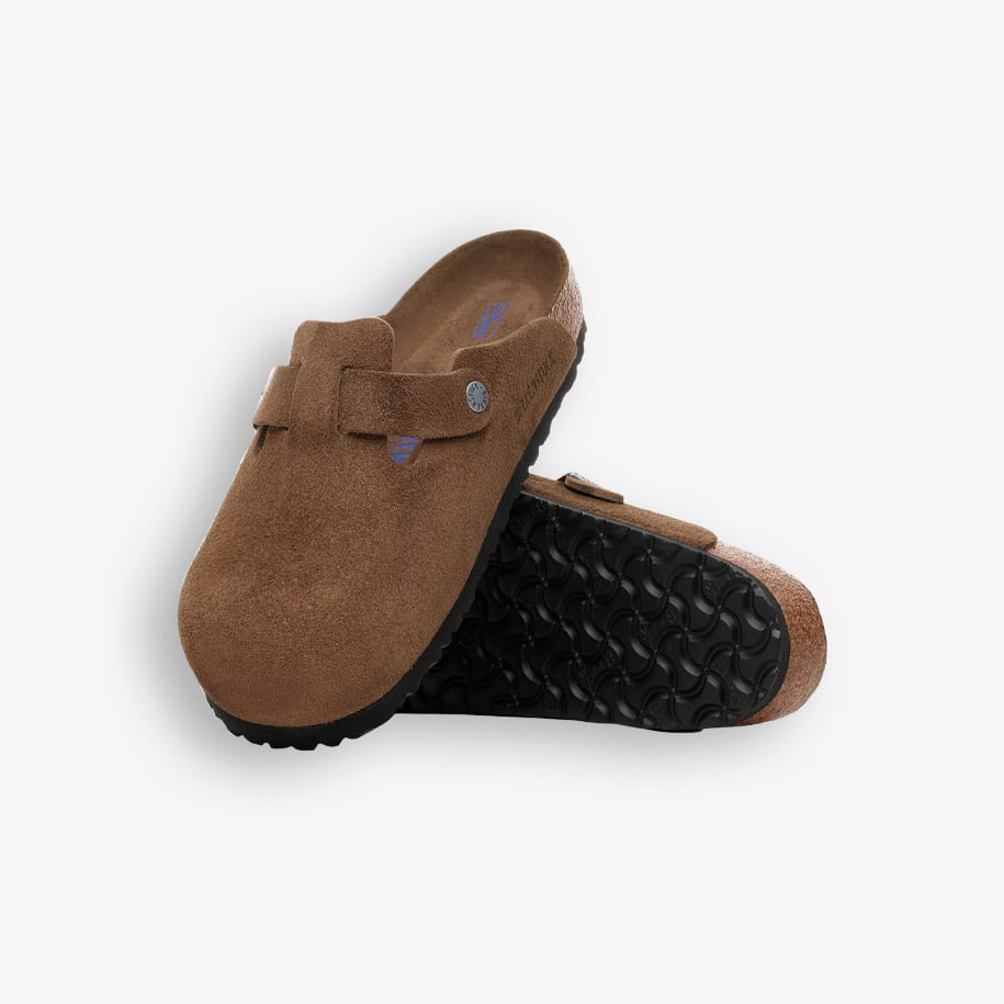 Chinelos Birkenstock Boston Soft Footbed Suede Leather