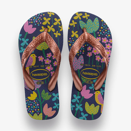 Chinelos Havaianas Flores Multicor