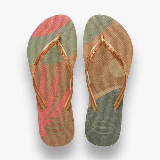 Chinelos Havaianas Slim Palette Glow Multicor