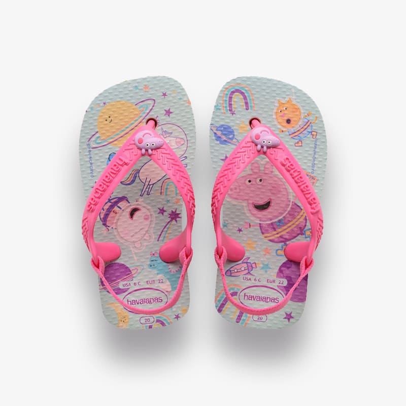 Sandálias Havaianas Peppa Pig Ballet Rosa