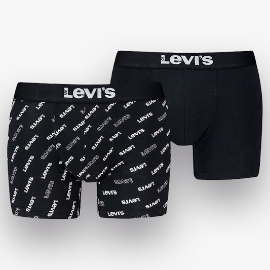 Boxers Levis Men Aop Logo Preto