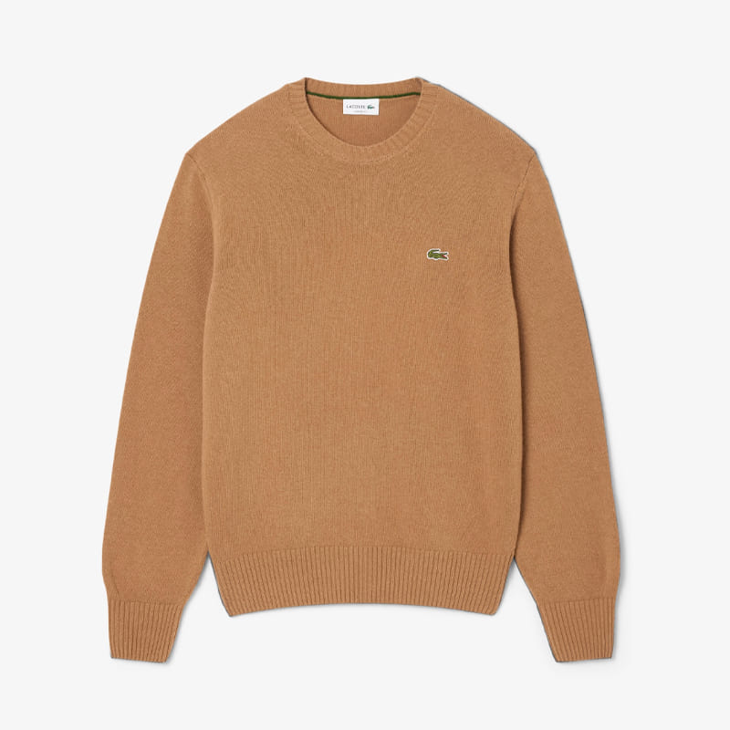 Camisola Lacoste Monochrome Carded Wool Jersey Crew Neck