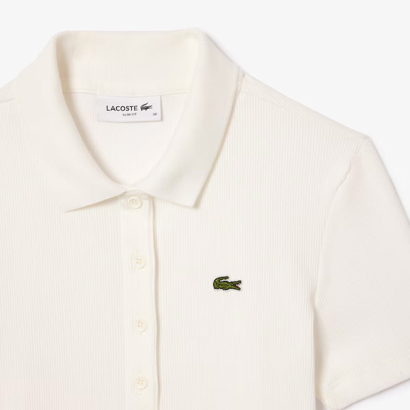 Pólo Lacoste Slim Fit Branco