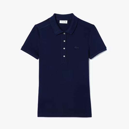 Pólo Lacoste Piqué Azul Marinho