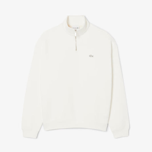 Camisola Lacoste Loose Fit Zip Neck Fleece Sweatshirt