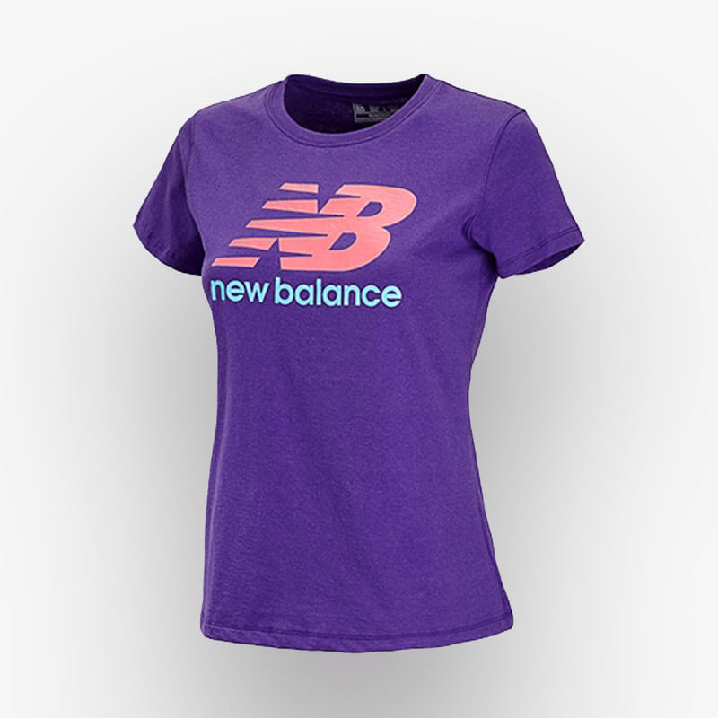 T-shirt New Balance Essent Roxo